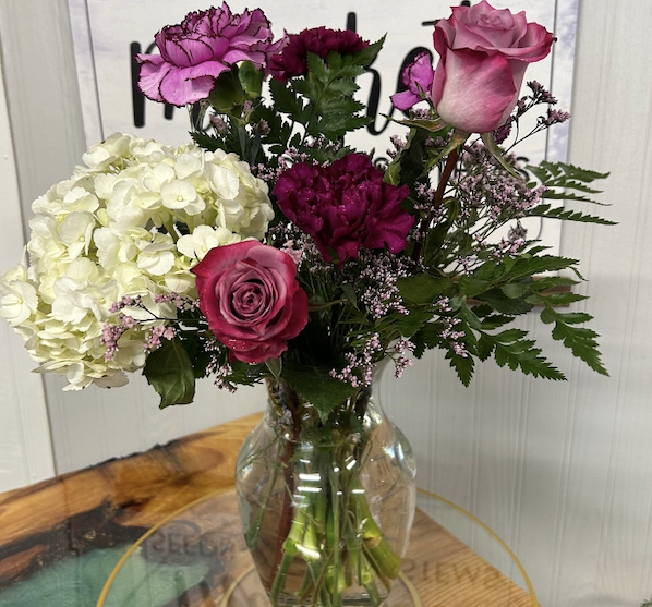 Colorful fresh floral arrangement
