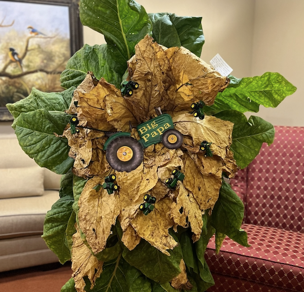 Elegant memorial floral arrangement